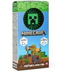 Mini Ventilador plegable portatil 3D Minecraft