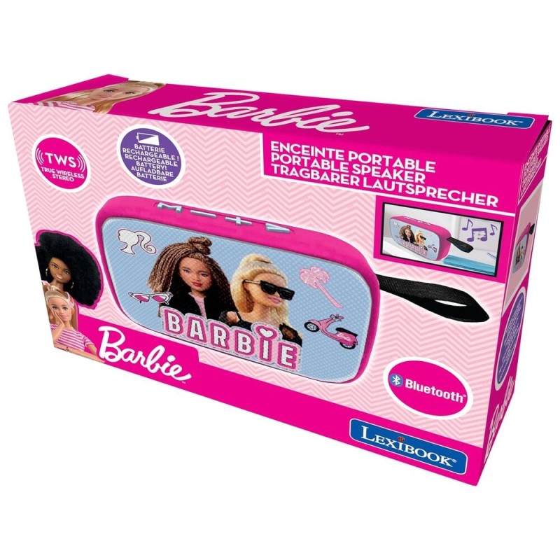 Altavoz Bluetooth portatil Barbie