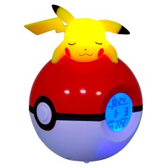 Lampara despertador Led Pikachu Pokeball Pokemon