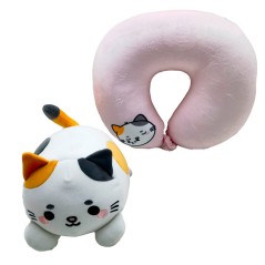 Almohada viaje + peluche Swapseazzz Gato Adoramals