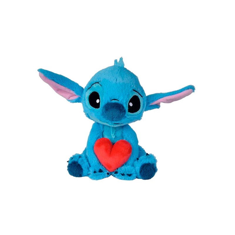 Peluche corazon Stitch Disney 25cm