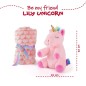 Peluche + Manta suave Unicornio Lily 22cm