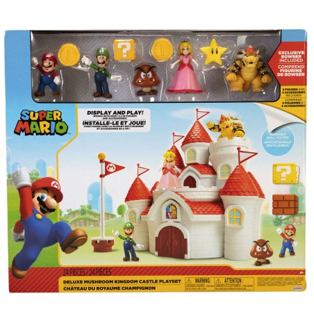 Playset Castillo Deluxe Reino Champiñon Super Mario Bros