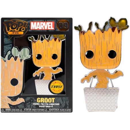 POP Pin Marvel Guardianes de la Galaxia Groot 10cm 11 + 1 Chase