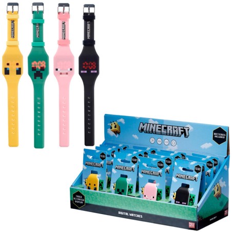 Reloj digital Minecraft