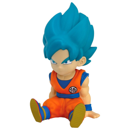 Figura hucha Son Goku Super Saiyan Blue Dragon Ball Super 15cm