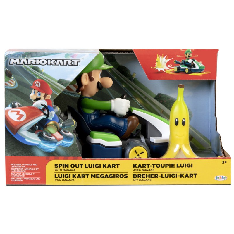 Figura Luigi Kart megagiros Mario Kart 6.5cm