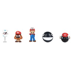 Blister 5 figuras Super Mario Bros 6,5cm sólo 29.95€