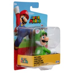 Figura Luigi Felino Super Mario Nintendo 6,5cm en HappyJuguetes.com
