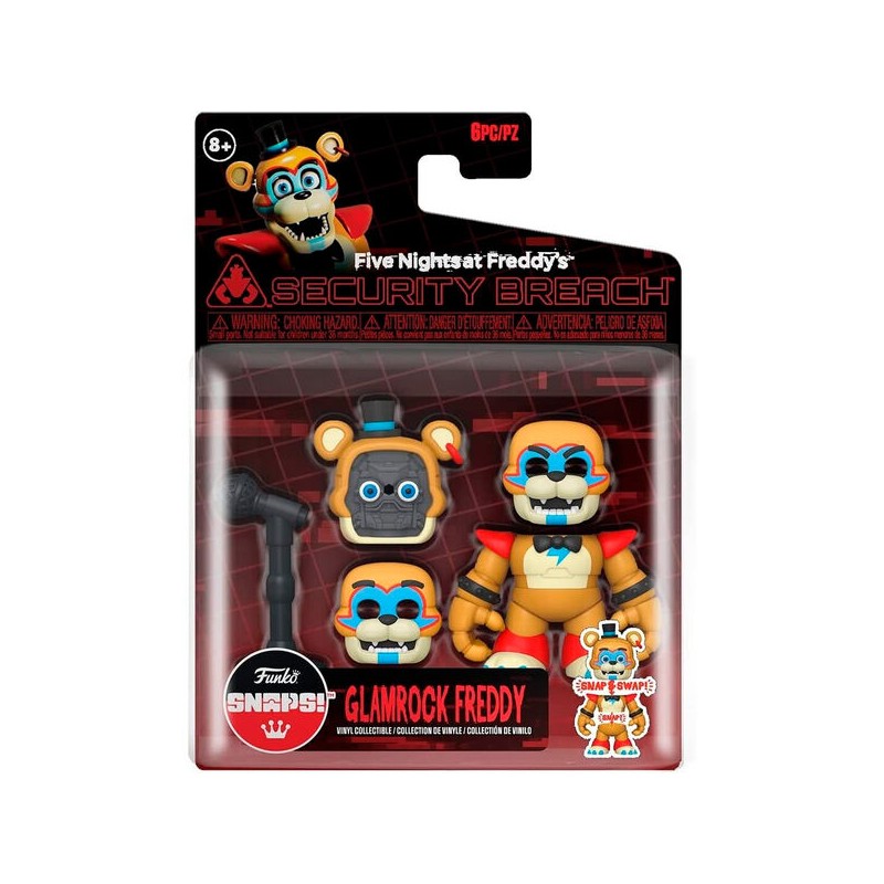 Figura Snaps! Five Night at Freddy Glamrock Freddy