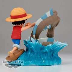 Figura Monkey D Luffy vs Local Sea Monster Log Stories One Piece 7cm en HappyJuguetes.com