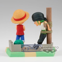 Figura Monkey D Luffy & Roronoa Zoro Log Stories One Piece 7cm en HappyJuguetes.com