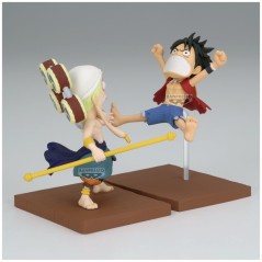 Figura Monkey D Luffy & Enel World Collectable One Piece 7cm en HappyJuguetes.com