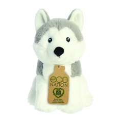 Peluche Perro Husky Eco Nation 20cm