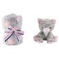 Peluche + Manta suave Gato Candy 22cm