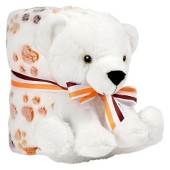 Peluche + Manta suave Perry Oso 22cm