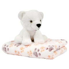 Peluche + Manta suave Perry Oso 22cm sólo 19.95€