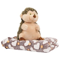 Peluche + Manta suave Hugo Erizo 22cm sólo 19.95€