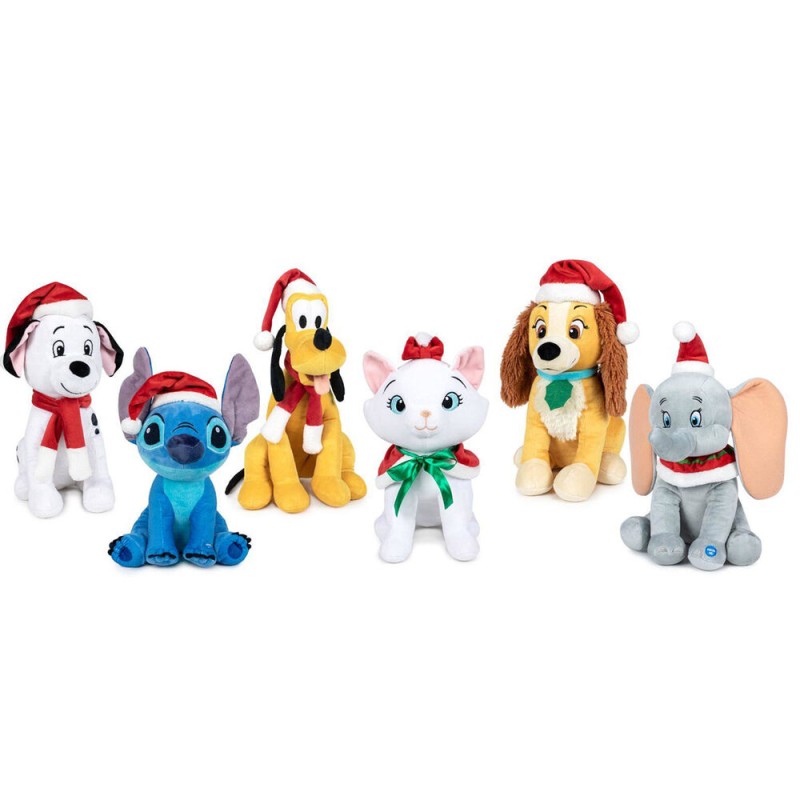 Peluche Navidad Disney sonido 26cm surtido