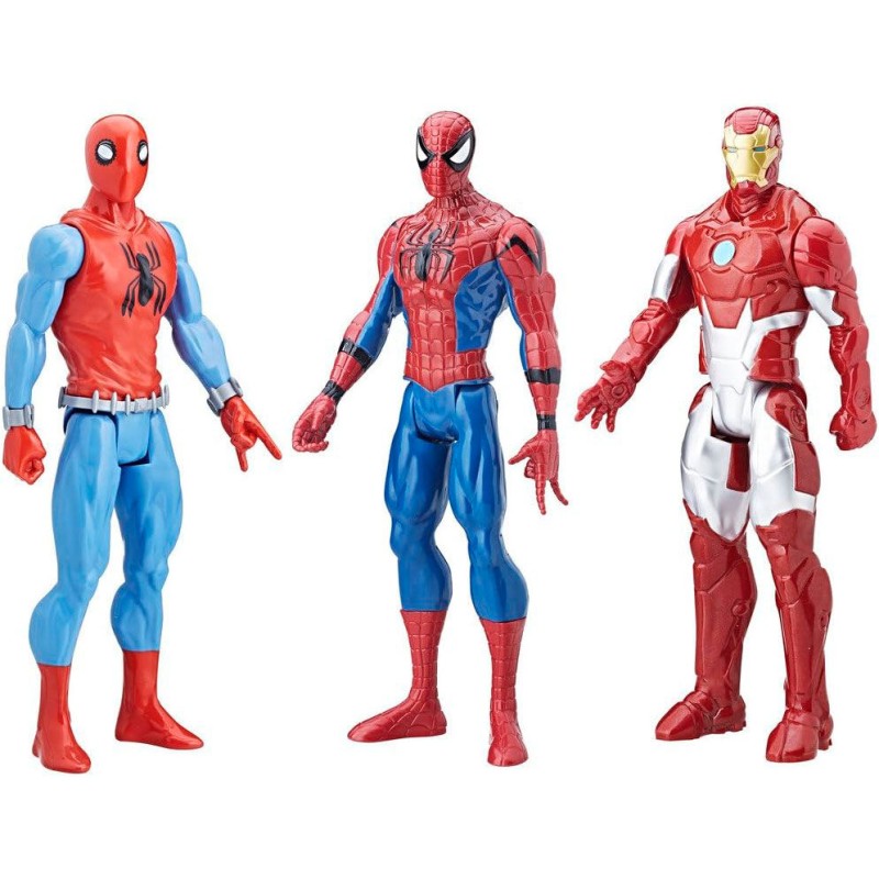 Blister 3 figuras Titan Hero Series Spiderman Marvel 30cm