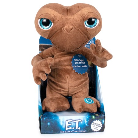 Peluche E.T. El Extraterrestre luz y sonido español 25cm