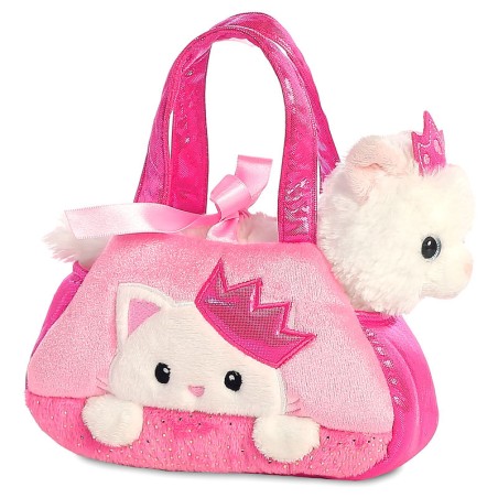 Peluche bolso Fancy Pal Gato Rosa 21cm