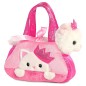 Peluche bolso Fancy Pal Gato Rosa 21cm