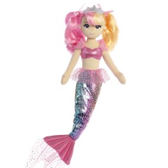 Peluche Sirena Rose Sea Sparkles 46cm