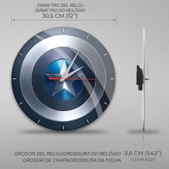 Reloj pared Capitan America Marvel sólo 21.95€