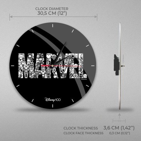 Reloj pared Logo Marvel