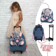 Trolley + peluche Elefante Allie 38cm sólo 34.95€