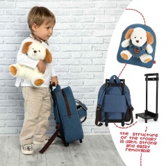 Trolley + peluche Perro Duff 38cm sólo 34.95€