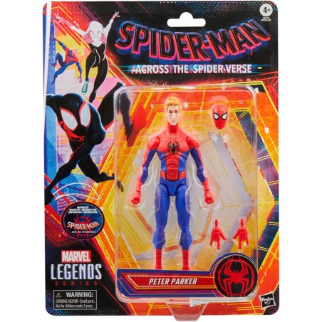 Figura Peter Parker Across The Spider-Verse Spider-Man Marvel 15cm