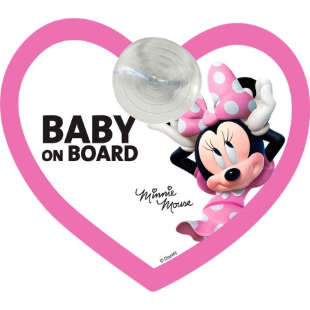 Señal coche baby on board Minnie Disney