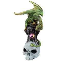 Figura Dragon Leyenda Oscura Piedra Preciosa y Calavera 11cm surtido