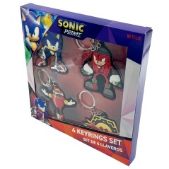 Blister 4 llaveros Sonic the Hedgehog