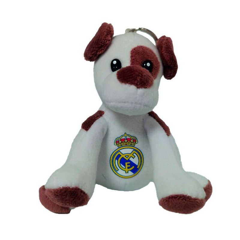 Llavero peluche perro Real Madrid