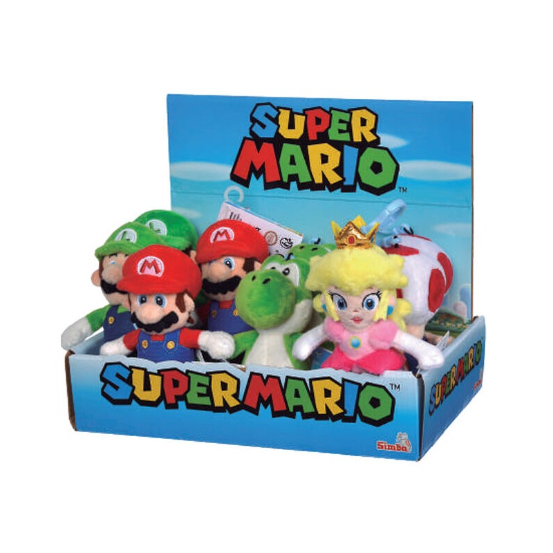 Llavero peluche Super Mario Nintendo 12cm surtido