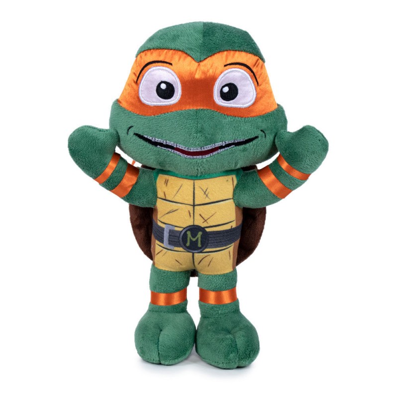 Peluche Michelangelo Mutant Mayhem Tortugas Ninja 21cm