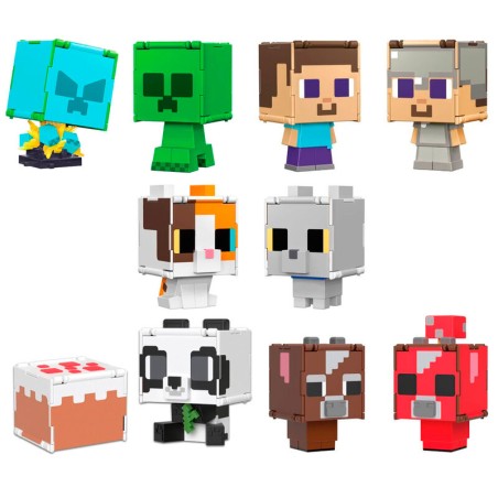 Figura intercambiable Minecraft 9,5cm surtido