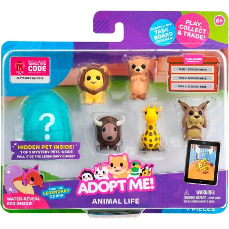 Blister 6 figuras Animal Adopt Me!