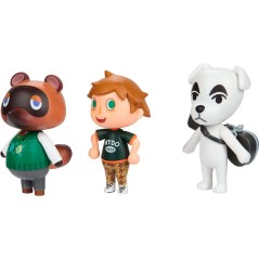 Blister 3 Figuras Animal Crossing 6cm sólo 21.95€