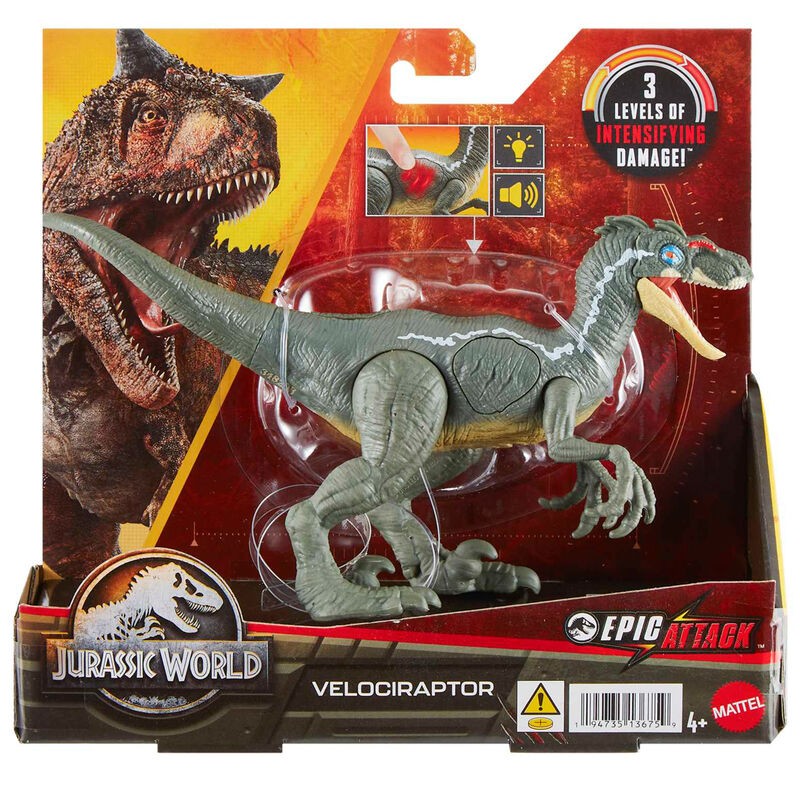 Figura Epic Attack Velociraptor Jurassic World 10cm