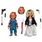 Pack 2 figuras Clothed Chucky and Tiffany La Novia de Chucky 14cm