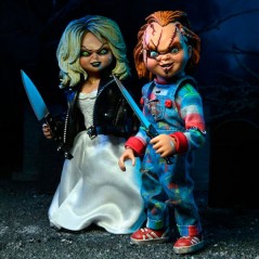 Pack 2 figuras Clothed Chucky and Tiffany La Novia de Chucky 14cm