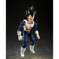 Figura S.H Figuarts Vegeta Old Vattle Clothes Dragon Ball Z 14cm en HappyJuguetes.com