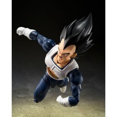 Figura S.H Figuarts Vegeta Old Vattle Clothes Dragon Ball Z 14cm en HappyJuguetes.com