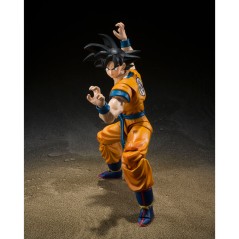Figura S.H Figuarts Son Goku Super Hero Dragon Ball Super Z 14cm en HappyJuguetes.com