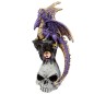 Figura Dragon Leyenda Oscura Piedra Preciosa y Calavera 11cm surtido