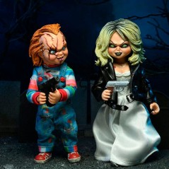 Pack 2 figuras Clothed Chucky and Tiffany La Novia de Chucky 14cm sólo 104.95€